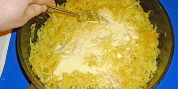 капустный пирог с мясом