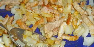 капустный пирог с мясом