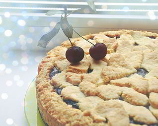 Клубничный пирог на песочном тесте