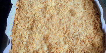 насыпной пирог с тыквой