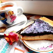 Рецепт Незабываемого пирога с черникой со сливками