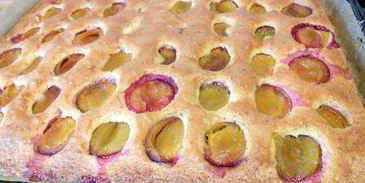 осенний сливовый пирог