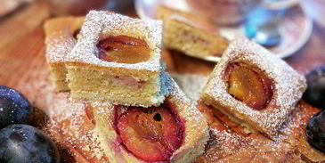 осенний сливовый пирог