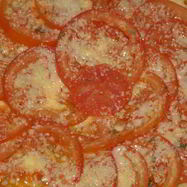 Рецепт Открытого пирога с помидорами, тимьяном и сыром