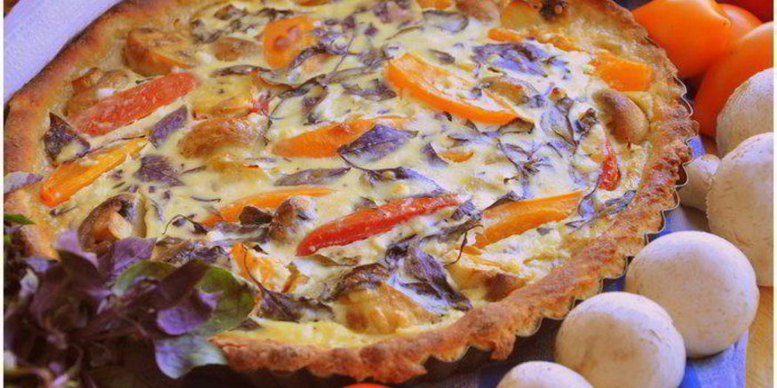 Рецепт овощного пирога на картофельном тесте