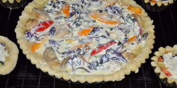 овощной пирог на картофельном тесте