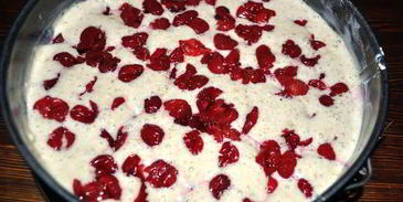 овсяный пирог с вишней