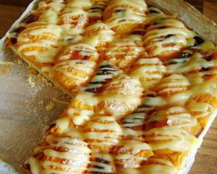 Песочный пирог с абрикосами