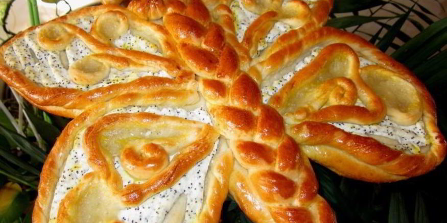 Рецепт пирога бабочка с творогом