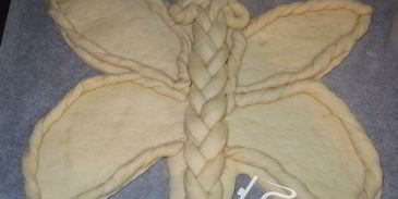 пирог бабочка с творогом