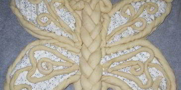 пирог бабочка с творогом