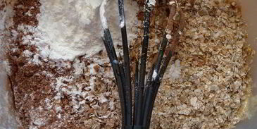 пирог на хлопьях нордик с дыней и физалисом