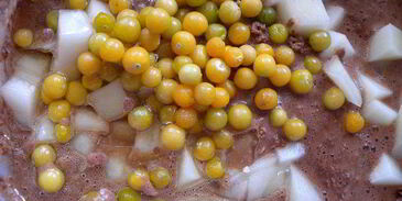 пирог на хлопьях нордик с дыней и физалисом