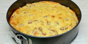 пирог-перевёртыш с шампиньонами