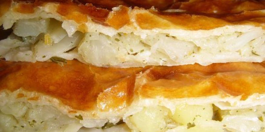 Рецепт пирога с капустой из слоеного теста