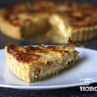 Пирог с луком и цветной капустой