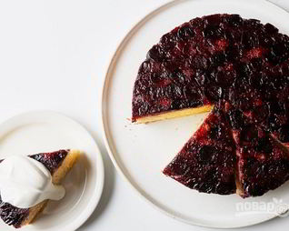 Пирог с вишней в духовке