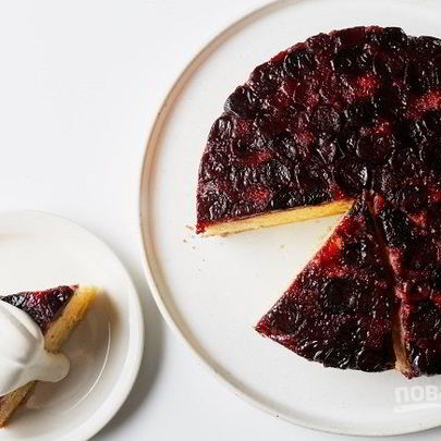 Пирог с вишней в духовке