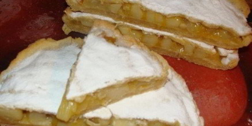 Рецепт пирога с яблоками, манго и папайей