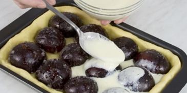 пирог сливовый