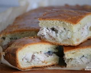 Пирог со скумбрией