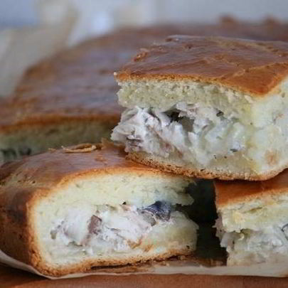 Пирог со скумбрией