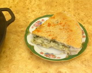 Рыбный пирог на закваске