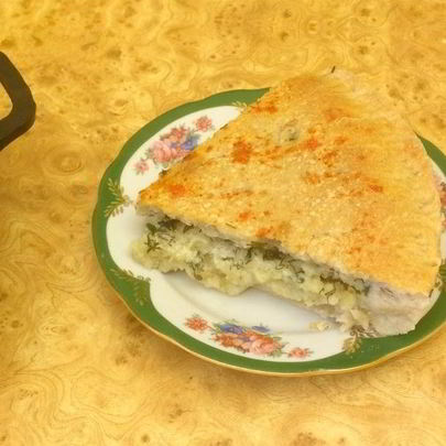 Рыбный пирог на закваске