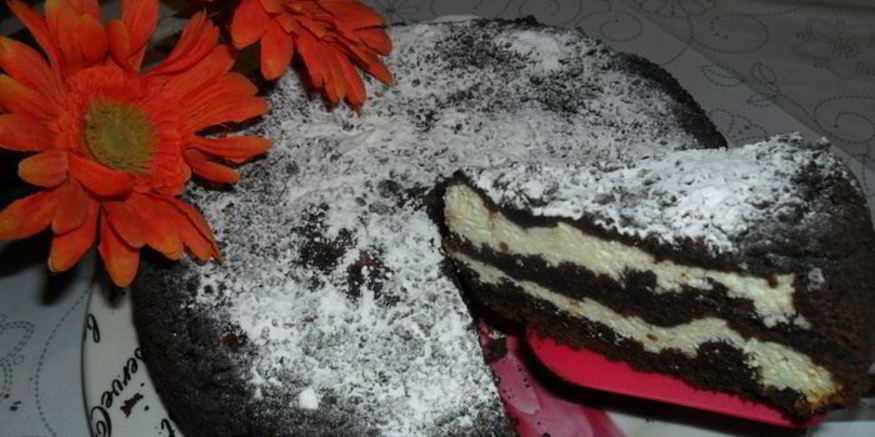 Рецепт шоколадна-творожного пирог