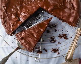 Шоколадный ароматный пирог