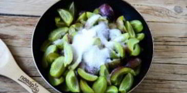 сливовый пирог перевертыш