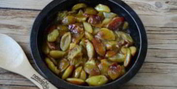 сливовый пирог перевертыш