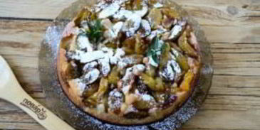 сливовый пирог перевертыш