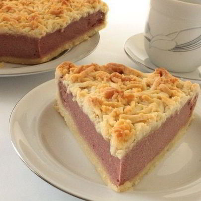 Творожный пирог с каркаде