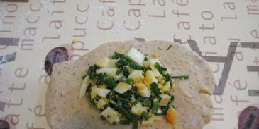 гречневые пирожки с луком и яйцом