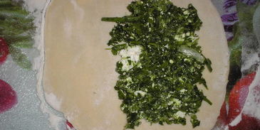 кутабы с зеленью и сыром