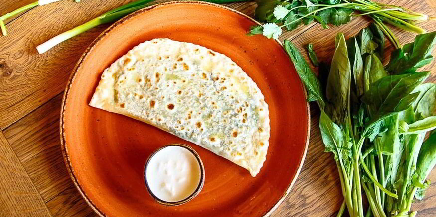 Рецепт кутабов с зеленью