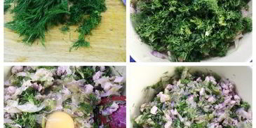 пирожки из сырного теста с капустой и вишней