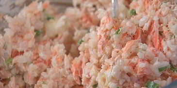 пирожки с красной рыбой и рисом