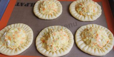 пирожки с курицей и картошкой в духовке