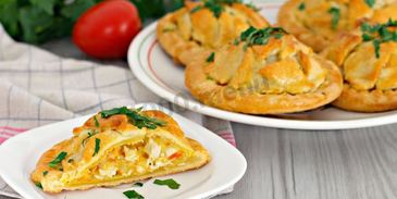 пирожки с курицей и картошкой в духовке