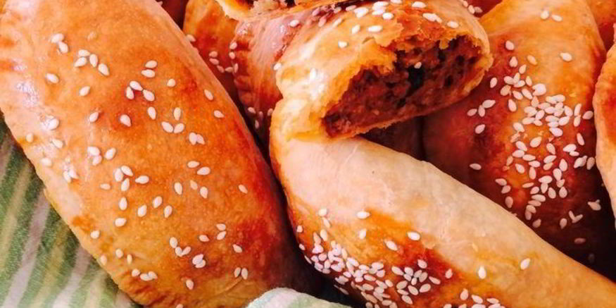 Рецепт пирожки с мясом, булгуром и сулугуни