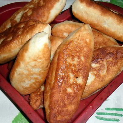 Пирожки с печенью жареные