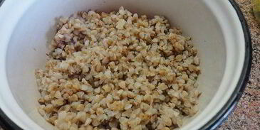 постные пирожки с гречкой и грибами