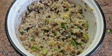 постные пирожки с гречкой и грибами