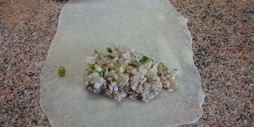 постные пирожки с гречкой и грибами