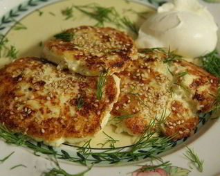 Жареные пирожки из картофеля и творога