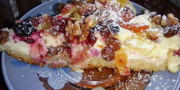 ароматное творожное пирожное