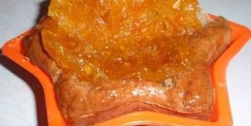 бананово-творожные пирожные с мандариновыми цукатами