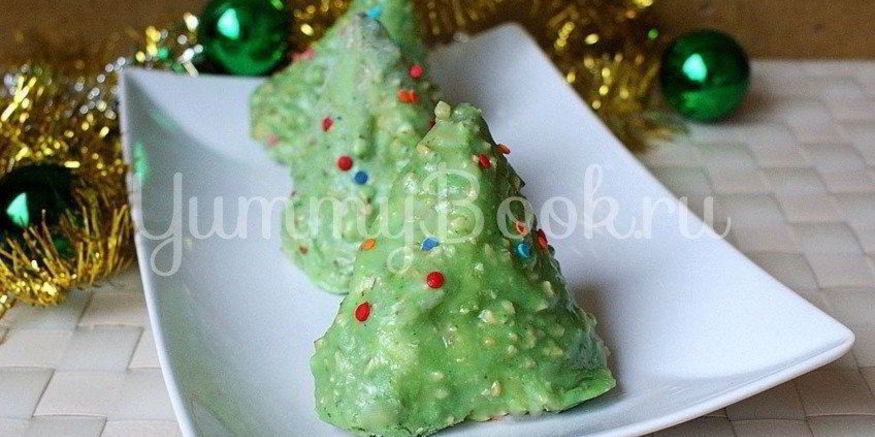 Рецепт бисквитных пирожных елочек